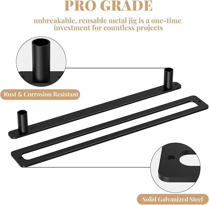 Floating Shelf Bracket Heavy Duty Shelving Brackets,Decorative Floating Shelf Hardware Black,Hidden Metal Shelf Support Bracket Heavy Duty Floating Mantel Bracket,200lbs (53X6X1.2-Metal Jig)