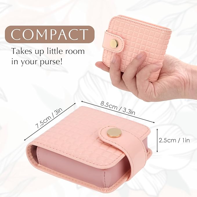 kilofly Genuine Leather Double Lipstick Case Cosmetic Makeup Holder + Gift Box