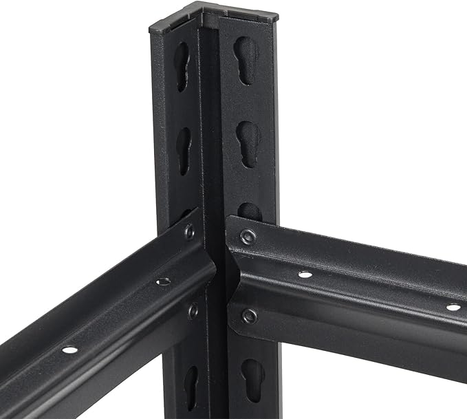 Storage Shelves 3 Tier Adjustable Garage Shelving Heavy Duty 31.5" W x 15.7" D x 31.5" H Metal Shelving Unit for Garage Shelves, Utility Rack Shelf, Storage Warehouse Pantry Closet, Black
