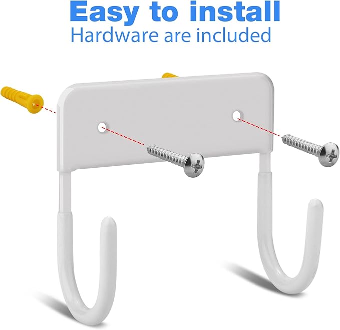 Ironing Board Wall Mount Ironing Board Hanger Wall Mount for Laundry Rooms,White