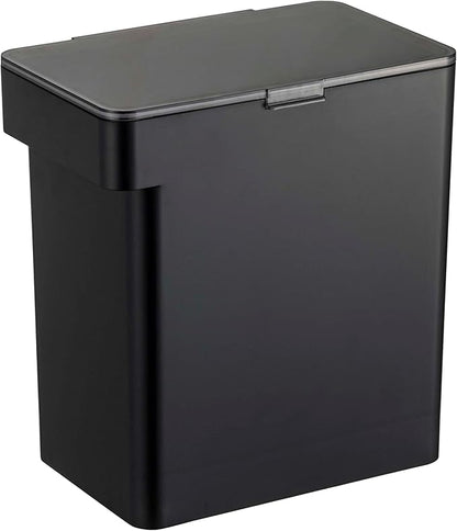 YAMAZAKI Home Tower Airtight Pet Food Storage Container - Cat And Dog Food Holder Bin With Transparent Lid And Handle - Large - Polypropylene - 15 Lbs., 3.2 Gallons, 12 Quarts