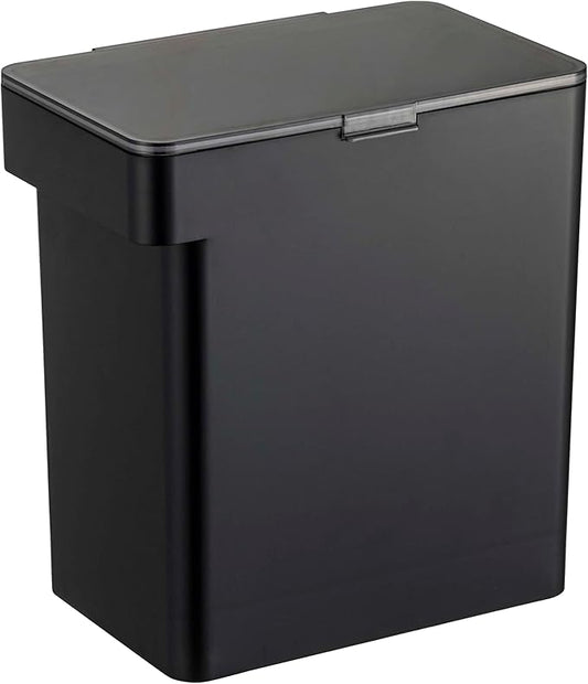 YAMAZAKI Home Tower Airtight Pet Food Storage Container - Cat And Dog Food Holder Bin With Transparent Lid And Handle - Large - Polypropylene - 15 Lbs., 3.2 Gallons, 12 Quarts