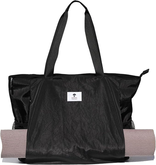 ESVAN Yoga Mat Bag Yoga Tote Carrier Shoulder Bag Carryall Tote for Office,Yoga,Pilates,Travel,Beach and Gym