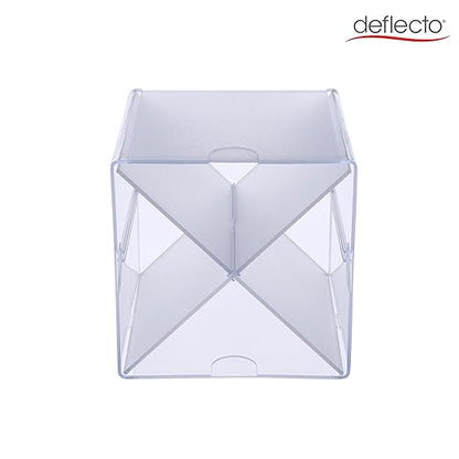 Deflecto Stackable Cube Organizer - X Divider, Clear (350201-AMZ)