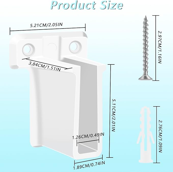 12 PCS Wire Shelf End Bracket, Plastic Closet Shelves Brackets with Screws, Heavy Duty Wall Mount Brackets for Heavy Duty Corner Support Storage Shelves