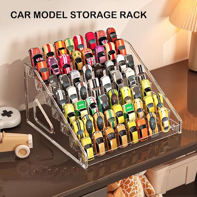 Nail Polish Organizer 84 Bottles of 7 Layers Sunglass Organizer Acrylic Display Rack Eyeglasses Storage Essential Oils Holder Makeup Organizer No Tool Needed Assembly, Clear (2 Pack)