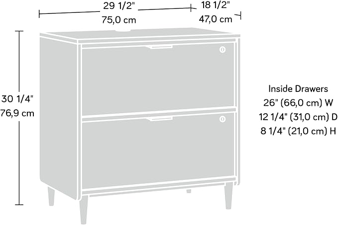Sauder Clifford Place Lateral File, Grand Walnut finish