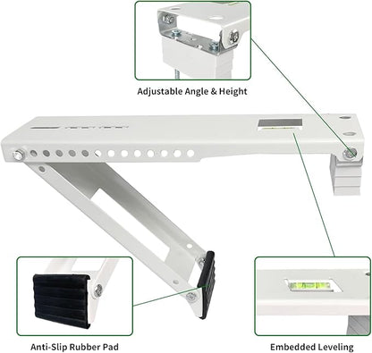 Window Air Conditioner Support Bracket , Window AC Bracket Light Duty,Universal AC Support Bracket Up to 165 lbs (Patent)