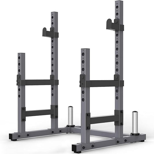 PASYOU Adjustable Power Rack, Multifunction Squat Rack Heavy-Duty Stand, Weight Rack Stand with Spotters, Push Up Portable Strength Training Dumbbell Rack for Home Gym Equipment, Max Load 1800 LBS