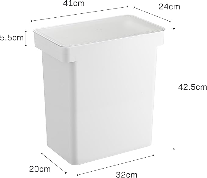 YAMAZAKI Home Tower Airtight Pet Food Storage Container - Cat And Dog Food Holder Bin With Transparent Lid And Handle - Extra Large - Polypropylene - 6.6 Gallons, 25 Liters