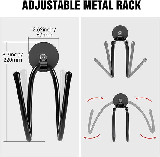 Magnetic Hooks, Adjustable Heavy Duty Magnetic Hook, Utility Magnetic Extension Cord Organizer for Power Drill,Garden Tools, Hose,Pegboard,Garage, Workshop (2PCS 20 Pounds)