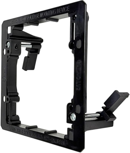 iMBAPrice LV2-1 Low Voltage Mounting Bracket, 2-Gang, 1-Pack | Dual Gang Wall Plate Bracket for Telephone, Network, HDMI, Coaxial & Speaker Cables | Low Voltage Mud Ring