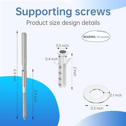 Duoduolaili-Floating Shelf Invisible Support Bracket (12 pcs) - Silver Hidden Brackets for Floating Wood Shelves–Blind Shelf Supports-Great Invisible Support for Thin Shelf–Shelving Mounting Hardware