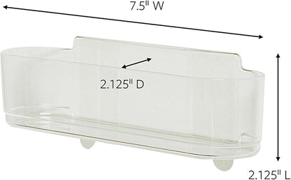 Command Medium Caddy, Holds up to 2 lb, 7.5" x 2.1" x 2.1", 1 Caddy with 4 Strips, Damage-Free Organization Wall Mount to Cabinet, Kitchen, Pantry, Closet, or Under Sink
