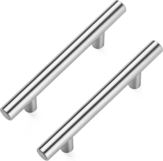 15 Pack Cabinet Pulls Brushed Nickel Stainless Cabinet Handles, for Kitchen and Bathroom Cabinets, 5 Inch Length, 3 Inch Hole Center