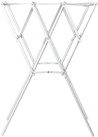 Household Essentials Clothes Drying Rack, Foldable, Expandable and Collapsible Laundry Drying Rack, White