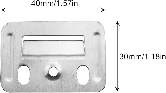 50PCS PVC Buckle Stainless Steel Wall Mounting Clips Clip Fixing Plate Wall Buckle Interlocking Hanging Bracket Couch Clips Wall Panel Fixings Furniture Fixings Hanger Wall Panel Clips