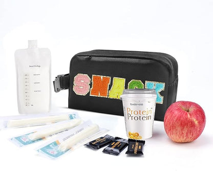 Freezable Lunch Bag,Freezable Snack Bag,Mini Cooler Bag for Travel/Work/School,Small Insulated Bag,Small Cooler Lunch Box with Ice Packs,Insulated Snack Bag,Freezable Snack Box with Handle Buckle