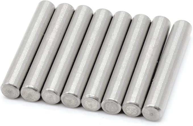 ReplacementScrews Shelf Support Dowel Pins/Pegs Compatible with IKEA Part 101324 (Ivar Bookshelf) - 6x40mm - Plated Steel Pins (Pack of 8)