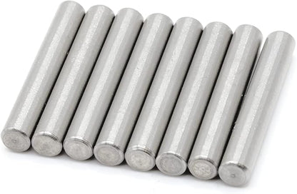 ReplacementScrews Shelf Support Dowel Pins/Pegs Compatible with IKEA Part 101324 (Ivar Bookshelf) - 6x40mm - Plated Steel Pins (Pack of 8)