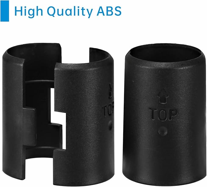 25mm Wire Shelf Clips – Jamiikury Black Plastic Shelf Lock Clips for Metric 25mm Posts Only – Check Size Before Purchasing - 32pcs (16 Pairs)