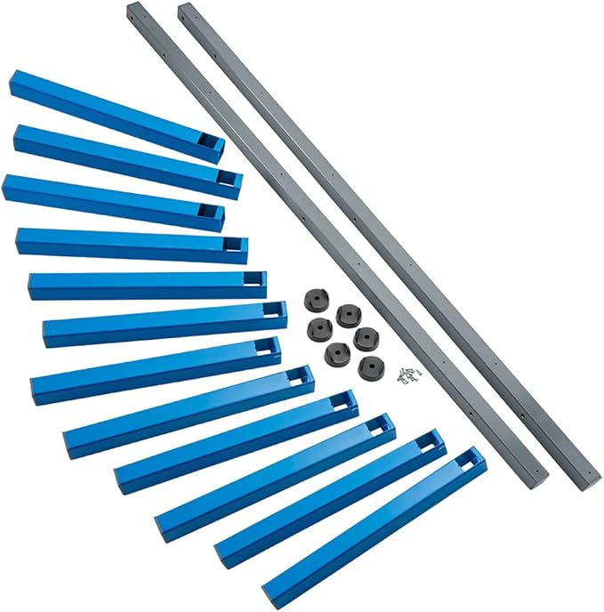ROCKLER 6-Tier Lumber Storage Racks, Wall Mounting Shop, Basement, or Garage Organizer | Wall Storage Garage Shelf to Keep Lumber, Molding, & More - Workshop Organizers and Storage Hold up to 110 lbs