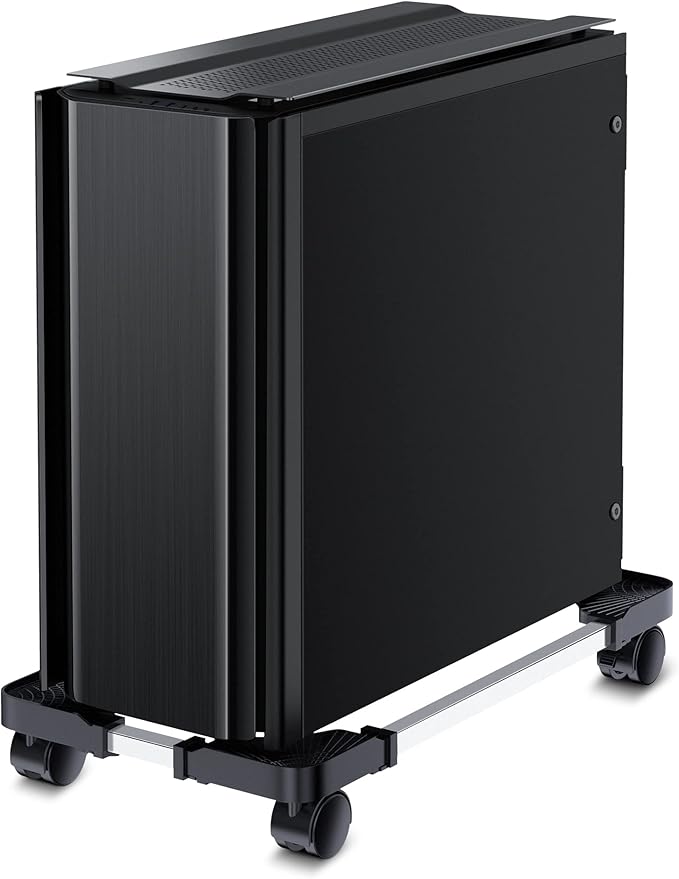 Computer Tower Stand - Adjustable PC Stand for Most Desktop Towers - Elevate and Organize Your Desktop - Mobile CPU PC Holder Cart Riser Printer