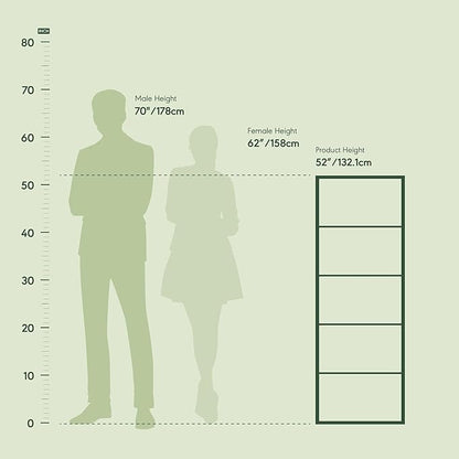 Furinno LUDER Book Shelf, 5-Cube Bookshelf, Bookcase with Open Shelf, 9.4 x 15.8 x 52, for Living Room, Bedroom, Home Office, White/Light Blue