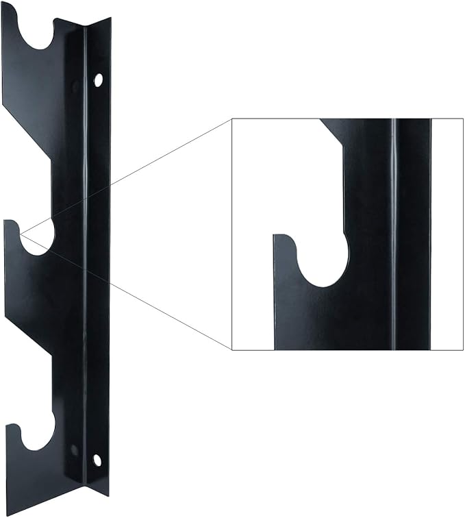 Luwint Barbell Holder Wall Mount, Horizontal 3 Weight Bar Storage Rack