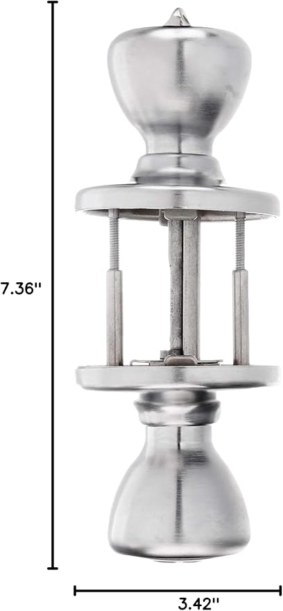 Kwikset 94002-870 Tylo Keyed Entry Knob with Smartkey Security in Satin Chrome (Pack of 2)