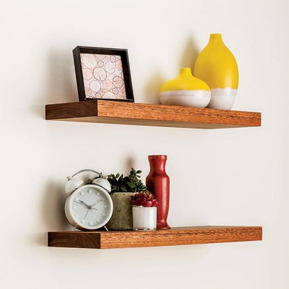 Heavy-Duty Floating Shelf Bracket Supports – Hidden Brackets for Shelves- Easy to Install Floating Shelves for Wall- Durable & Secure Mounting - Shelf Support Brackets for Home, Kitchen, and Office
