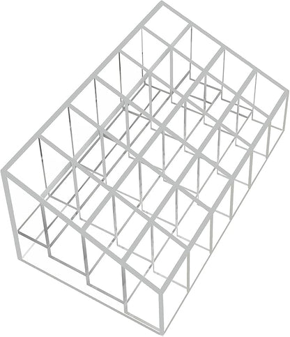 XINGLIAN 24 Slot Clear Lipstick Holder - Lipstick Organizer for Bottles