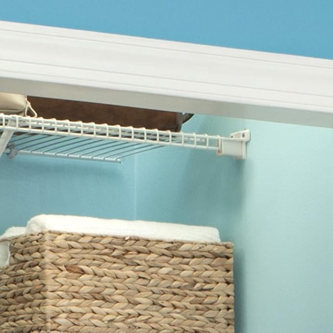 ClosetMaid 21941 Pre-Loaded 2.75-Inch Low-Profile Wall Brackets with Anchors for Wire Shelving, 250-Pack