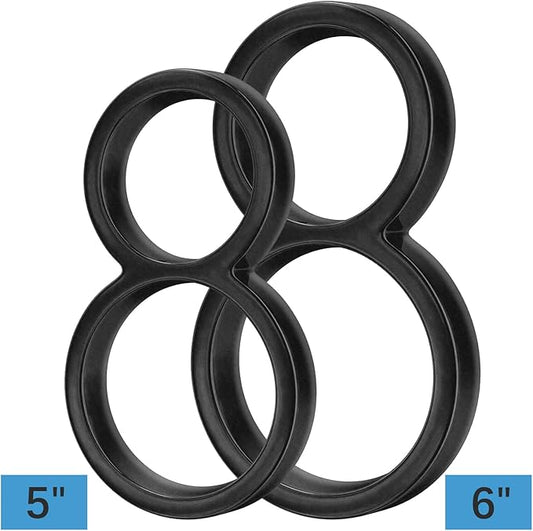 6" Stainless Steel Floating House Number 8, Metal Modern House Numbers, Mailbox Decor Number with Nail Kit, Coated Black, 911 Visibility Signage (Large 8)