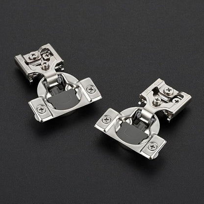 Ravinte 30 Pack 15 Pairs 3/8 Inch Overlay Soft Close Hinges for Kitchen Cabinet Satin Nickel Hidden Stainless Steel Concealed Hinges self Closing