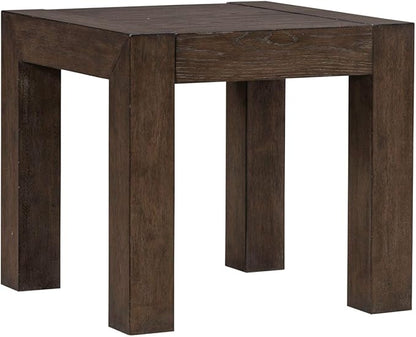 Liberty Furniture Cascade Falls Living Room 3 Piece Set - Cocktail Table, 2 Square End Tables - Satin Espresso