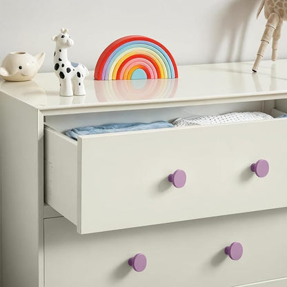 Ravinte 30 Pack Cabinet Knobs Purple Kitchen Cabinet Knobs Round Dresser Drawer Pulls Closet Door Pulls 1-1/5 Inch