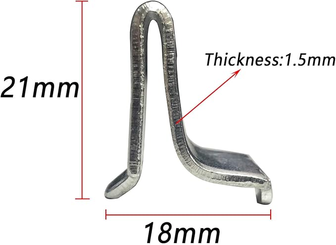 Bueyfolt Adjustable Steel Pilaster Shelf Support Clips -14 Pieces