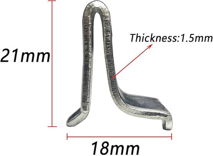 Bueyfolt Adjustable Steel Pilaster Shelf Support Clips -20 Pieces