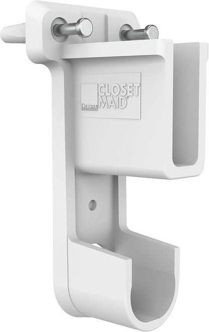 ClosetMaid 6609 SuperSlide Shelf and Hanging Bar Wall Bracket, White