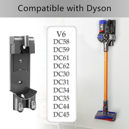 Docking Station Replacement - Wall Mount Accessories Bracket Compatible with Dyson V6 DC58 DC59 DC61 DC62 DC30 DC31 DC34 DC35 DC44 DC45 Model Vacuums Vacuum Cleaner