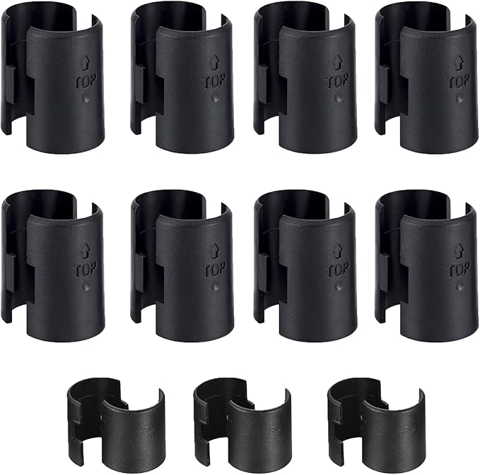Shelf Lock Clip, 25 Pairs (50 Pcs) 1 inches Wire Shelving Lock Clips Post Shelvings Sleeves Replacements for Wire Shelving