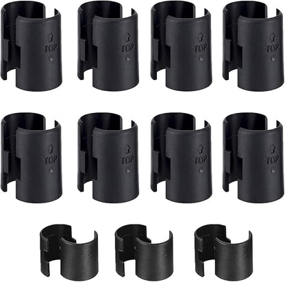 Shelf Lock Clip, 25 Pairs (50 Pcs) 1 inches Wire Shelving Lock Clips Post Shelvings Sleeves Replacements for Wire Shelving