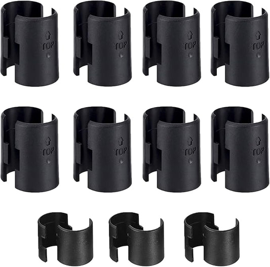 Shelf Lock Clip, 25 Pairs (50 Pcs) 1 inches Wire Shelving Lock Clips Post Shelvings Sleeves Replacements for Wire Shelving