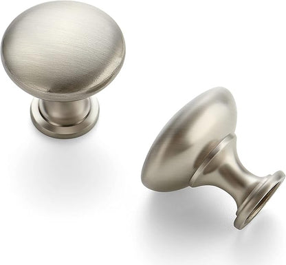 Ravinte 1 Pack Brushed Nickel Round Zinc Cabinet Knobs for Kitchen Bathroom Closet Dresser Cabinets