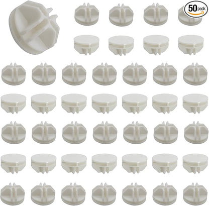 50Pcs Wire Cube Plastic Connectors White Plastic Grid Cube Organizer Connector for Modular Closet Storage Organizer and Wire Shelving