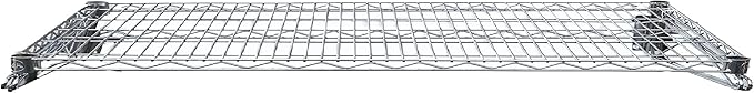 Heavy Duty Chrome Wire Wall Shelf – NSF Certified Commercial Storage Rack with Mounting Brackets – Steel Wire Shelf for Kitchen, Restaurant, Garage, or Pantry (14" x 72")