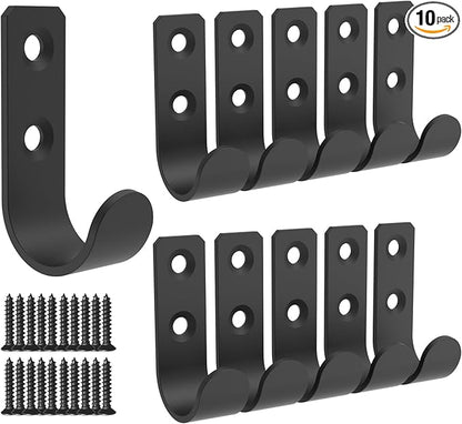 Hooks for Hanging Stainless Steel Heavy Duty Coat Hook Wall Hooks Robe Hanger Hooks Hanging Hat Key Holder for Towel and Bags Indoor Outdoor (U-Type, Normal)