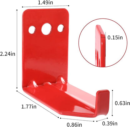 Huazu Fire Extinguisher Mount - 4 Pack Wall Hooks for 5 to 40 Lb Extinguishers, Universal Bracket with Expansion Screws
