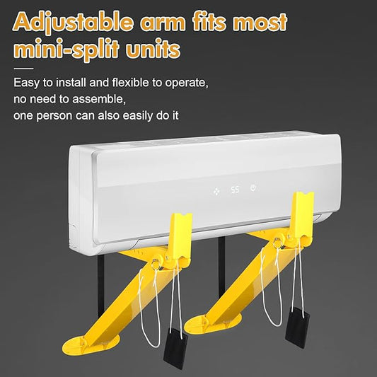 Kodilin Mighty Bracket Mini Split Support Tool Mini Split Wall Mounting Bracket, Ductless Air Conditioner Support for Indoor, Easy to Use by Single Person